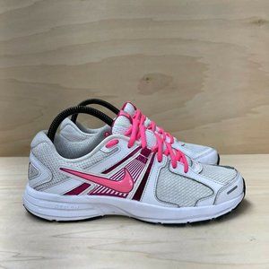 Nike Womens Dart 10 580427-100 Lace Up Low Top White Running Shoes Size US 9